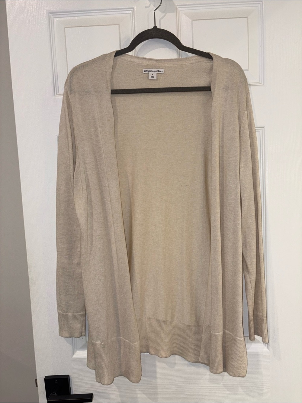Amazon Essentials Open-Front Cardigan in Light Beige